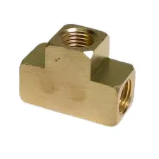 Brass tee block
