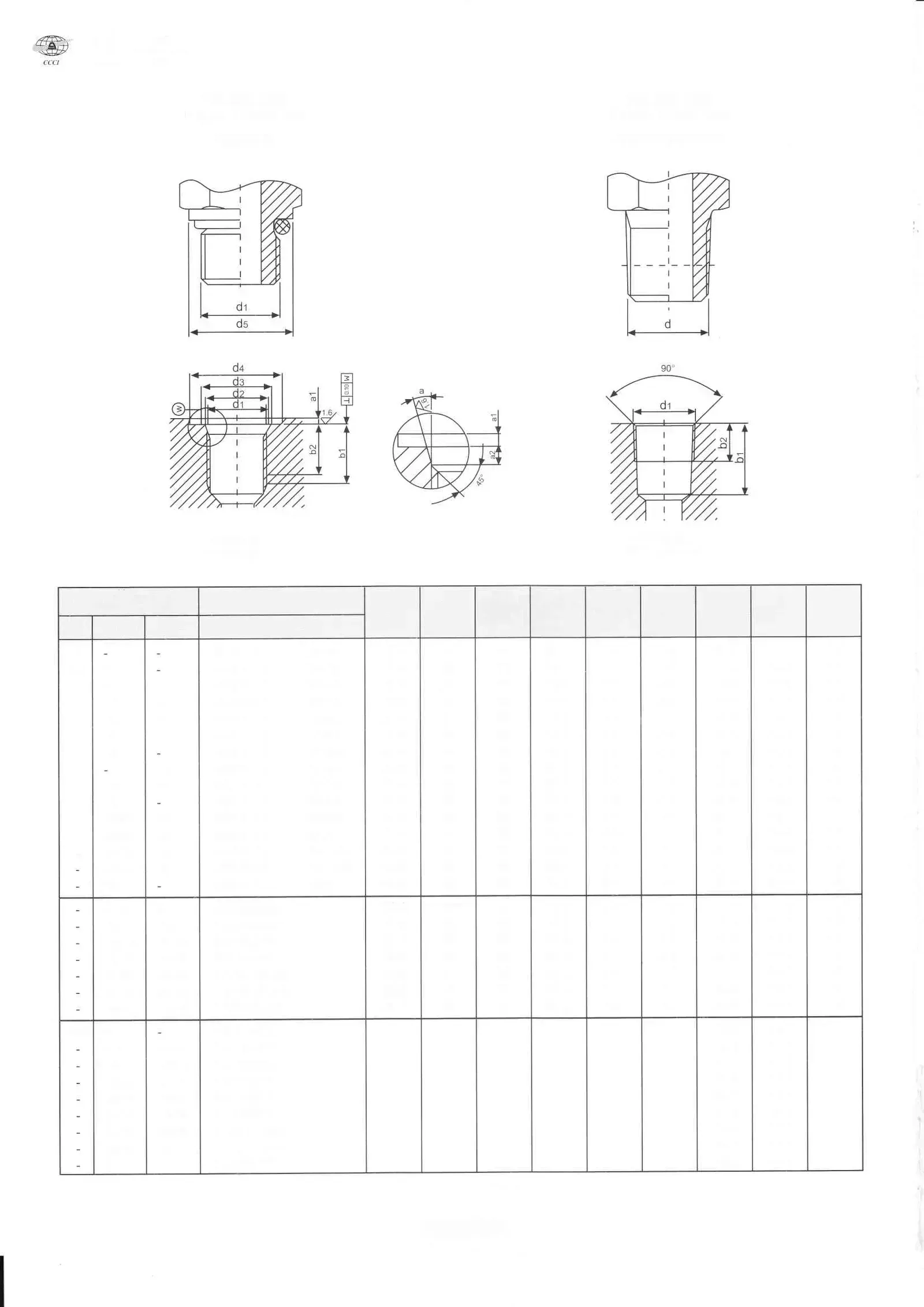 PS-Type End Plugs dimensional drawing