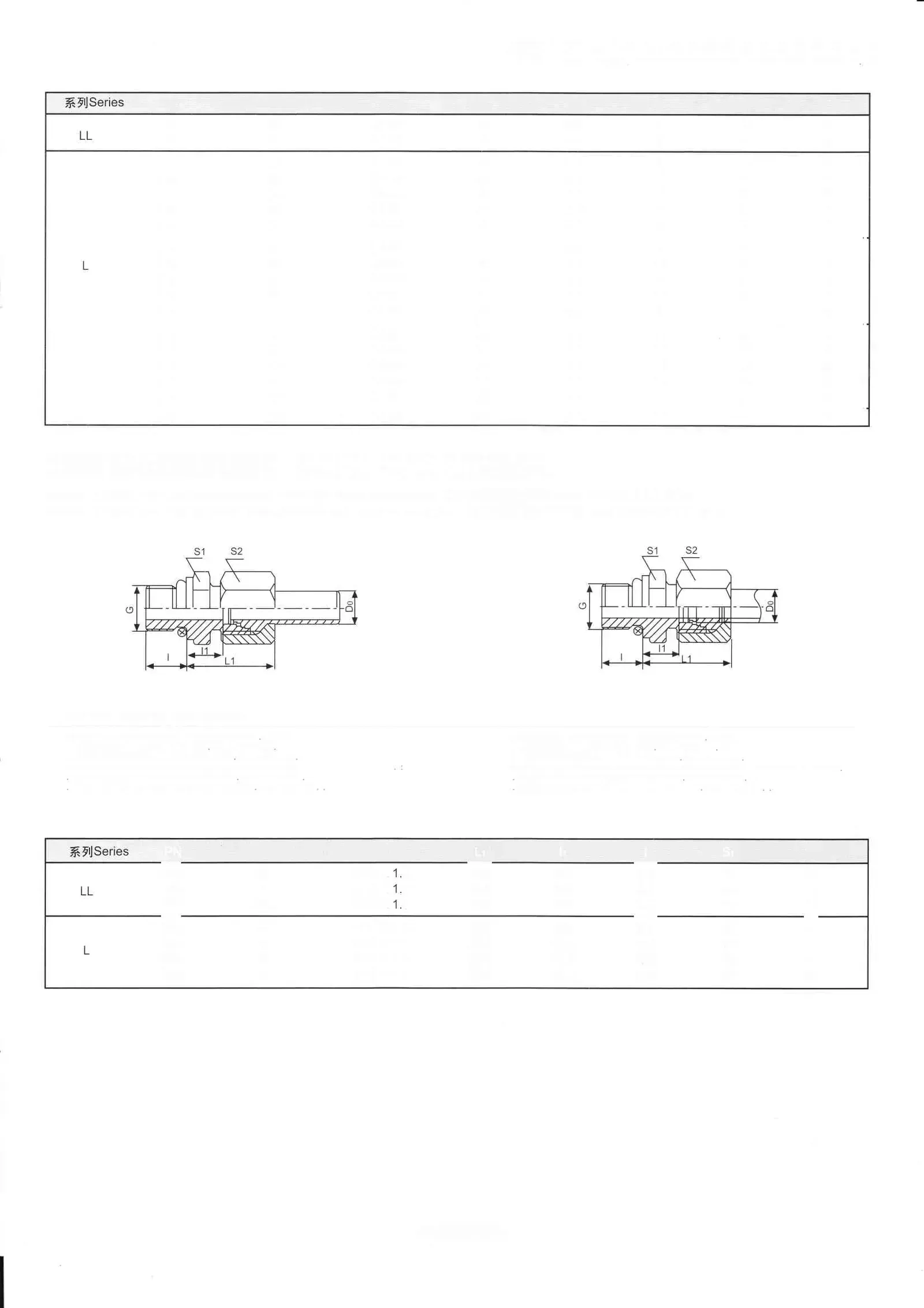 HGJ Straight Expansion Cores dimensional drawing