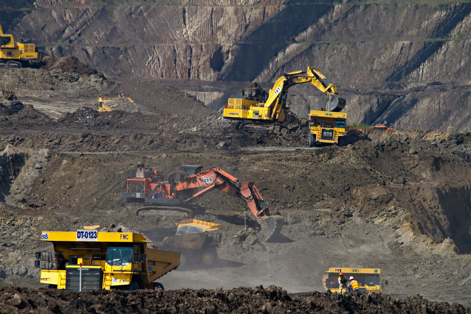 Heavy industrial machinery on a plant floor